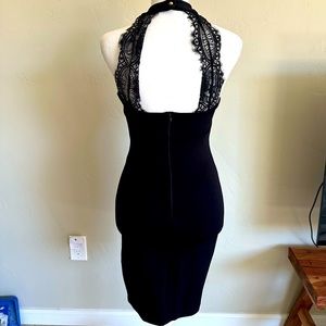 NWT Lulu’s little black dress, open lace back, S